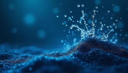 Fototapeta premium Energetic splash of water in motion
