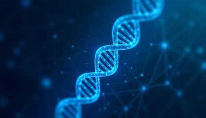 Obraz premium Exploring the blueprint of life DNA and its intricate network