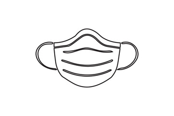 A mask isolated on white