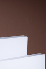 3d geometric standing Product display Cosmetic