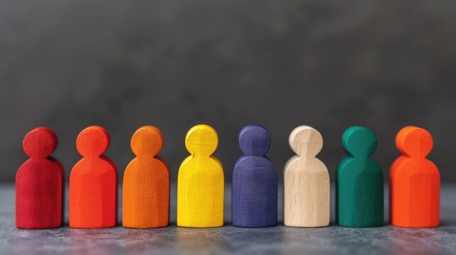 Diverse and Inclusive Figurines Representing Supportive Organizational Environment and Equal Opportunity Policies