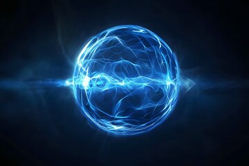 Obraz premium Abstract Blue Energy Orb.