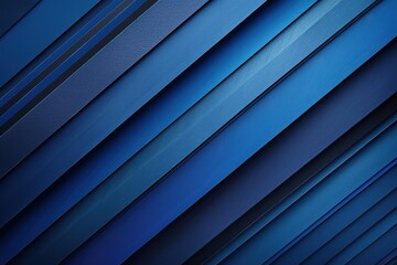 Obraz premium Abstract blue geometric background with diagonal stripes.