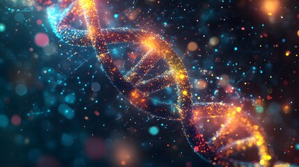 Obraz premium Abstract DNA Structure.