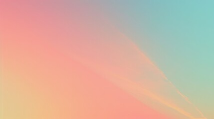 A stunning pastel gradient sky blending soft hues of pink, orange, and blue, creating a harmonious and peaceful atmosphere reminiscent of a serene dawn or sunset.