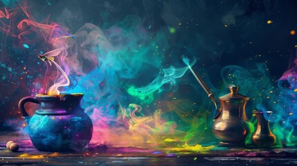 Fototapeta premium national magic day background concept 