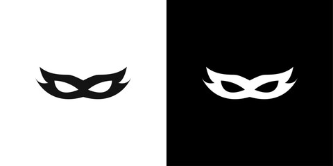 Mask icon logo set vector