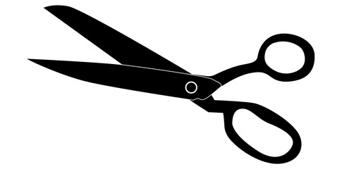 Stationery Scissor Icon Isolated On White Background, School Scissor Business Item Vector Illustration.	