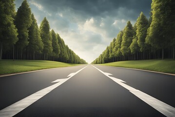 A long, asphalted road with upward arrows symbolizing growth, development, and the journey to success. Ideal for themes of progress, ambition, and continuous improvement