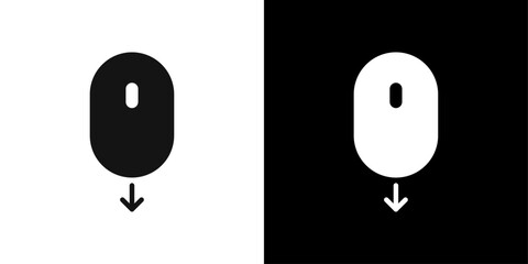 Scroll down icon logo set vector © Kajal