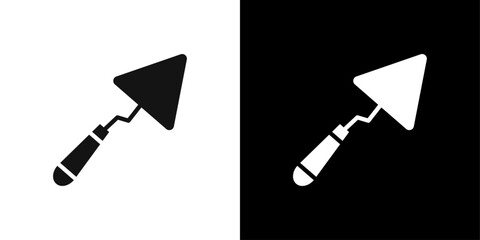 Trowel icon logo set vector