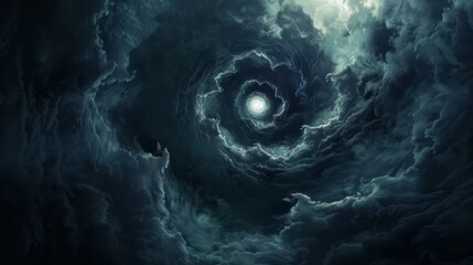 illustration of dark vortex