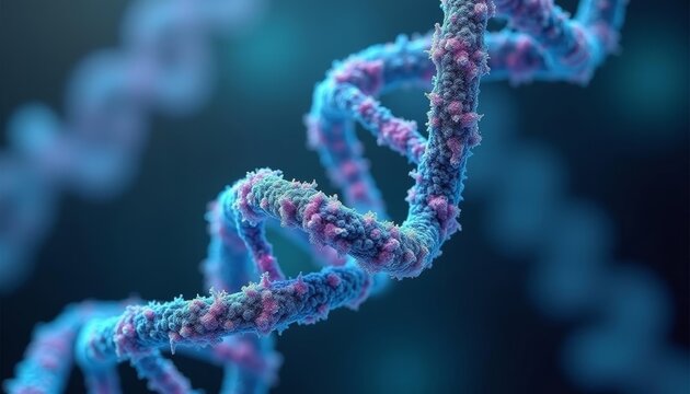  The intricate dance of DNA  A visual representation of genetic code