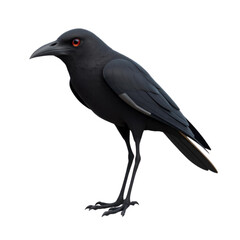 Fototapeta premium a 3d crow on Isolated transparent background png. generated with AI
