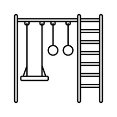 Kids gym editable stroke line icon