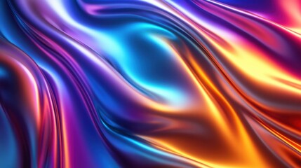 Naklejka premium abstract background of blue and orange silk with some smooth lines in it
