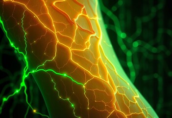 Codex of Veins A close up of human veins pulsing with life their