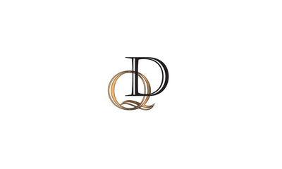 QD, DQ, D, Q Abstract Letters Logo Monogram