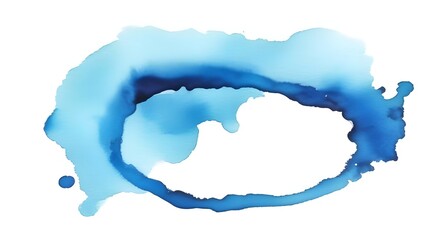 Blue watercolor ring