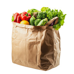 PNG Fresh vegetables in a reusable shopping bag