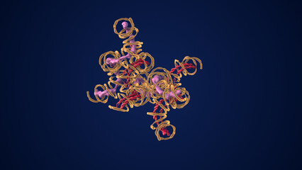 Protein folding is caused by polypeptide chains