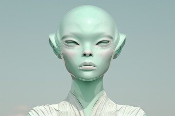 Blonde woman gazes at viewer with flower-adorned hair and floral motifs on skin, blending into riverside foliage. Beautiful simple AI generated image in 4K, unique.