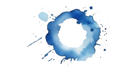 Obraz premium Blue watercolor ring