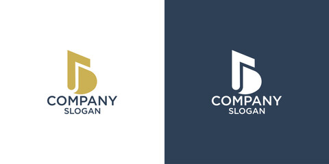 letter b abstract monogram logo vector design