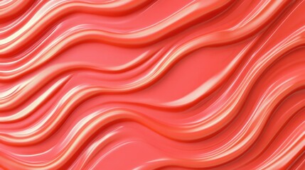 Obraz premium Vibrant and wavy red abstract design, ideal for backgrounds or wallpapers.