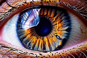 tree ring iris concentric tree rings forming the iris of an eye