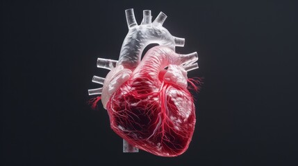 Illuminating the Human Heart: 3D Visualization of Electrical Conduction System Nodes and Bundles in Stunning Detail, Generative Ai