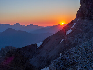 Majestic Sunrise Over the Pyrenees from the Taillon: Cirque de Gavarnie