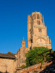 Fototapeta premium Albi's Iconic Brick City: The Majestic Cathédrale Saint-Cécile, France