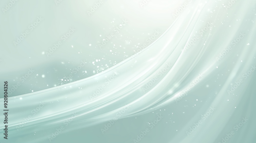 Poster soft waves of light create an ethereal atmosphere in a tranquil setting