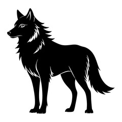 wolf silhouette
