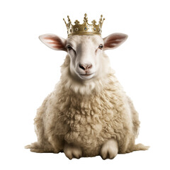 Fototapeta premium sheep with crown
