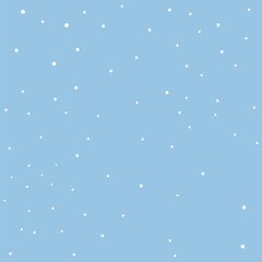 Snow in vector, snowflakes on a blue background 