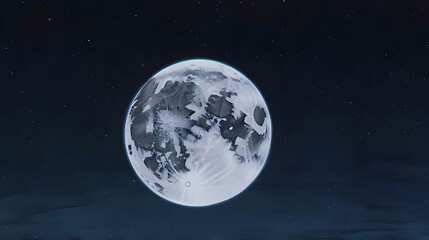 moon in the night Generative Ai 