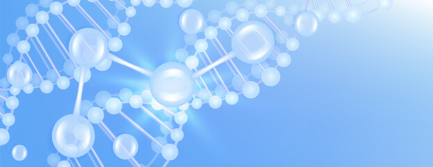 Hyaluronic acid and Niacinamide, blue collagen serum drops with cosmetic advertising background ready to use, illustration vector.