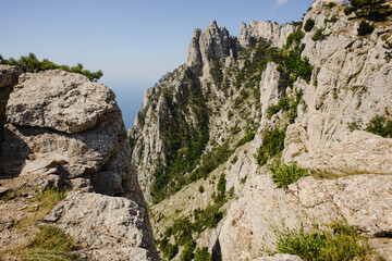 rocks in the mountains