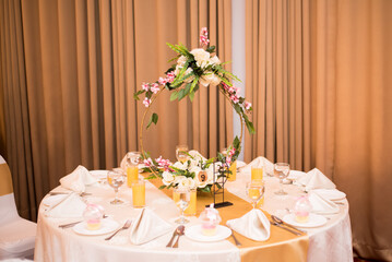 Beautiful Floral decoration on table