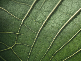 Obraz premium A leafy green leaf with a lot of veins