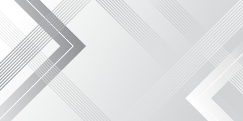 Fototapeta premium Abstract grey and white geometric stylish modern background design .Different Shapes and tangle Line Vector Design Style. template for app background, business, banner, social media , presentation.
