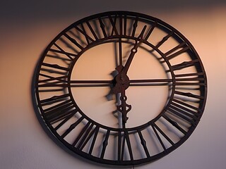 Clock Watch Wood Circle Font Tints and shades