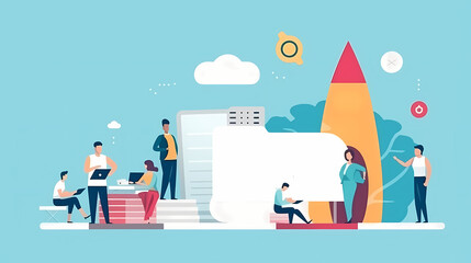starting a new business project startup innovation vector image,Leave space for entering text.