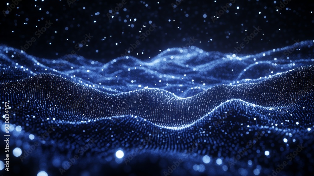 Poster background technology big data concept. movement of the digital data flow. transferring big data. tr