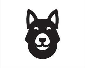 Dog logo design icon symbol vector illustration.