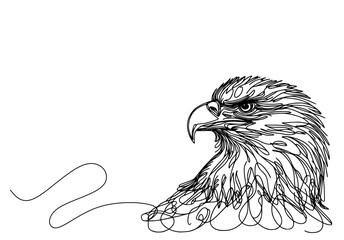hand drawn sketch of eagle