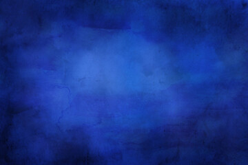 Fototapeta premium Blue painted grunge backdrop. Blue grunge background for presentations, cover, banner, poster