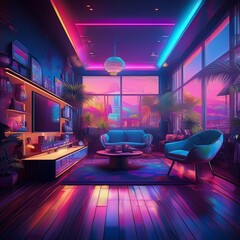 Modern luxury house interior architecture